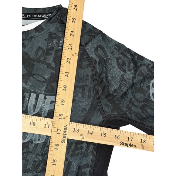 NWT Boys' Under Armour Heatgear Short Sleeve Tshirt Youth XL Show Up Show Out - Picture 3 of 4